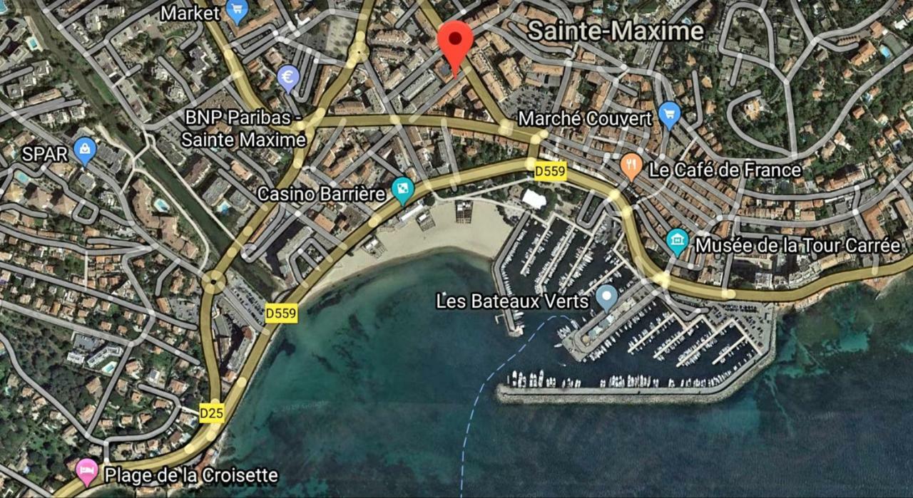 Perle Rare A 250M De La Plage ! Climatise Avec Parking, Balcon & Wifi 圣马克西姆 外观 照片